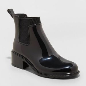 Camille Heeled Rain Boot A New Day size 8